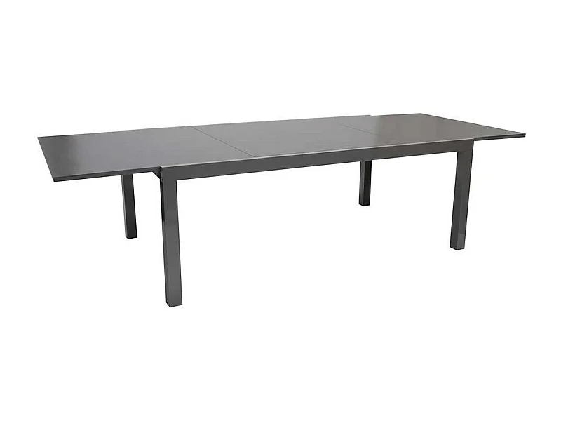 Terrassen Esstisch in Grau verlängerbar