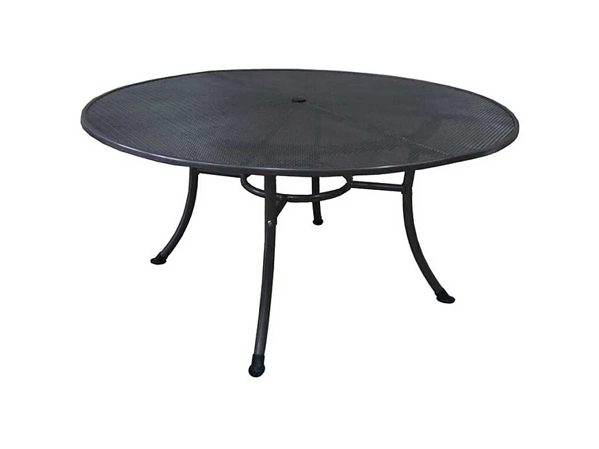 Garten Esstisch in Grau rund