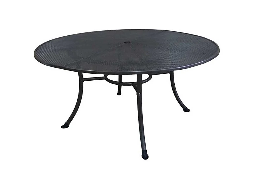 Garten Esstisch in Grau rund