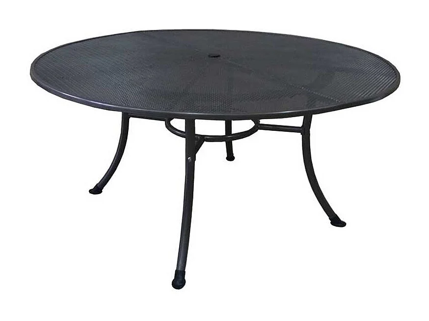 Garten Esstisch in Grau rund