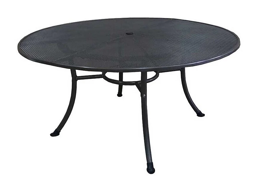 Garten Esstisch in Grau rund