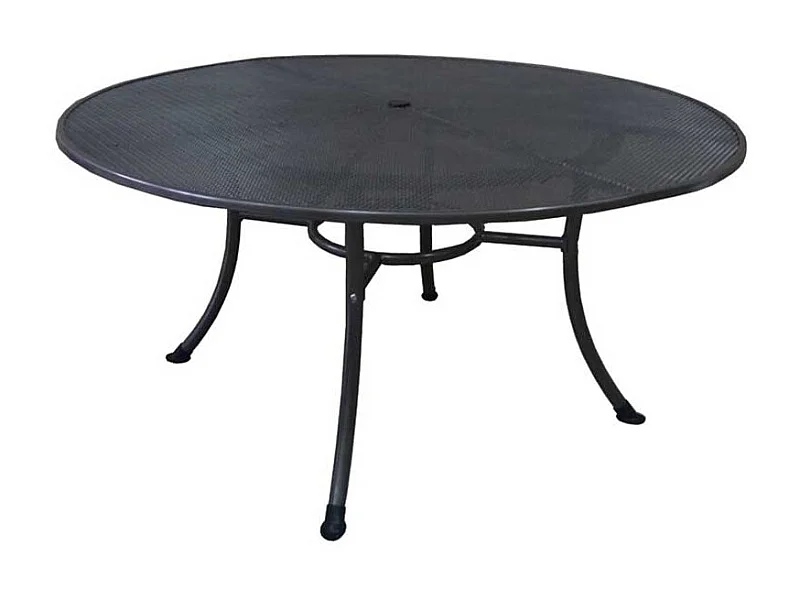 Garten Esstisch in Grau rund