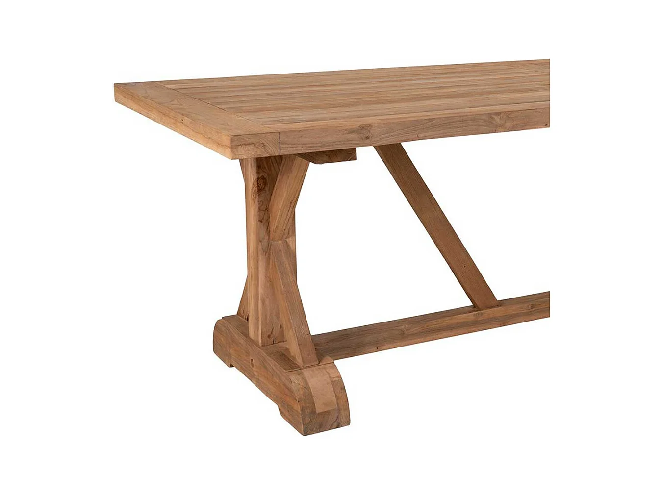 Massivholztisch Gartentisch im Landhausstil 240 cm breit