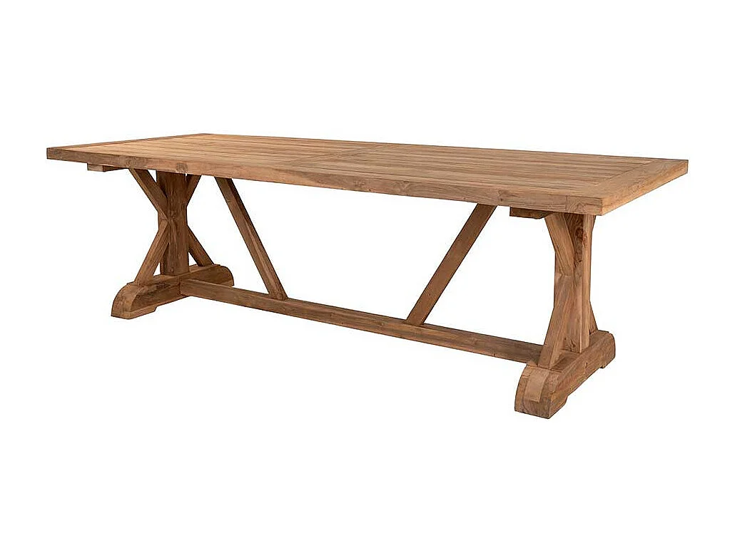 Massivholztisch Gartentisch im Landhausstil 240 cm breit