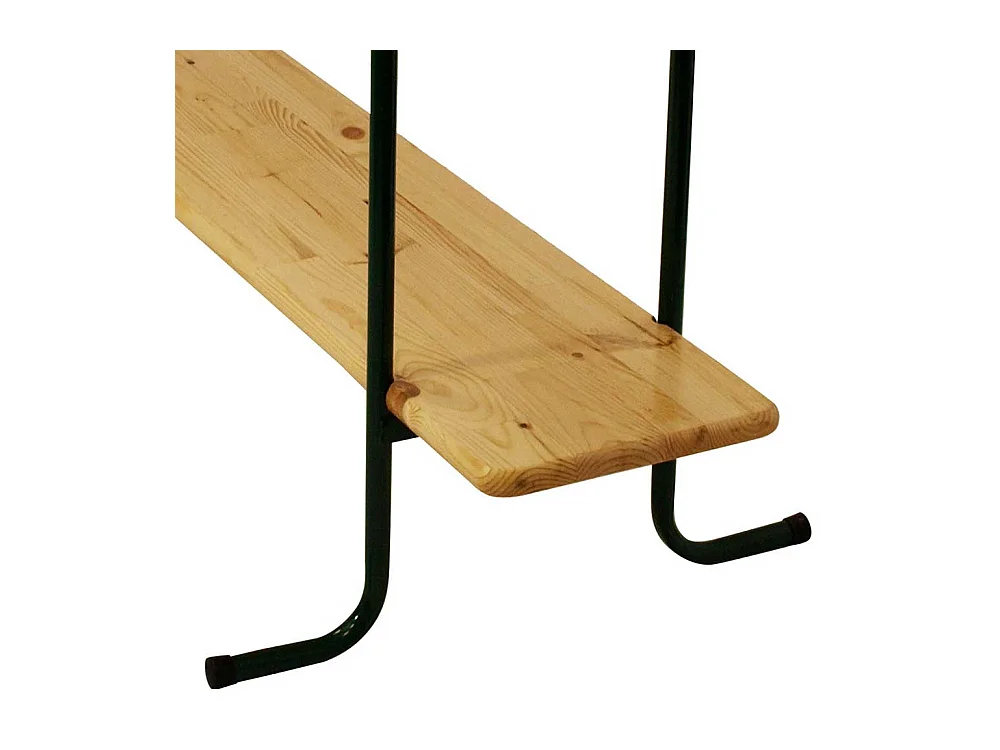 Garten Stehtisch klappbar Massivholzplatte und Metallgestell