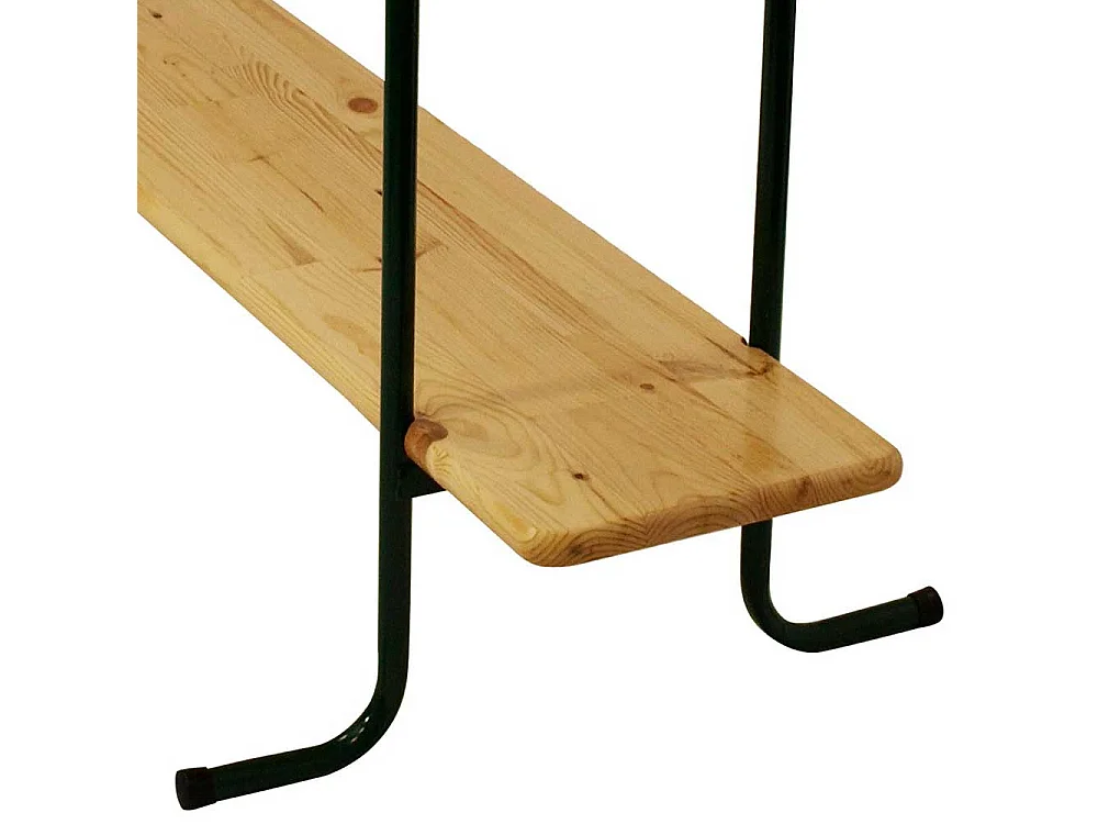 Garten Stehtisch klappbar Massivholzplatte und Metallgestell