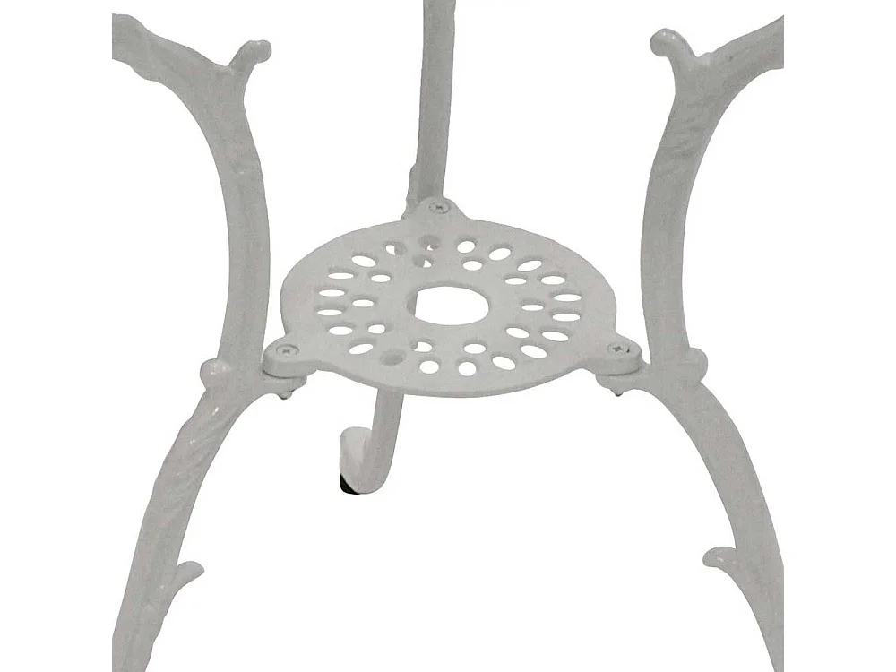 Gartentisch aus Aluminium Weiß