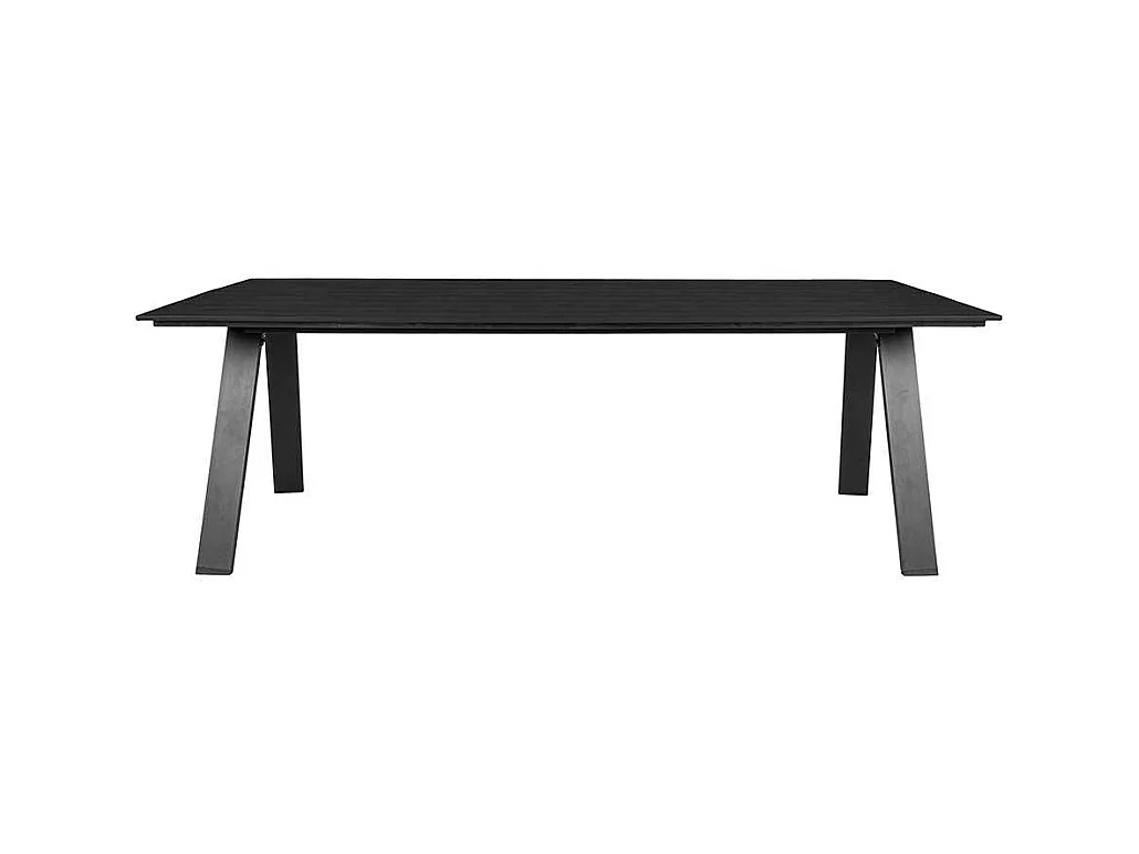 Wetterfester Gartentisch aus Kunststoff Vierfußgestell aus Metall