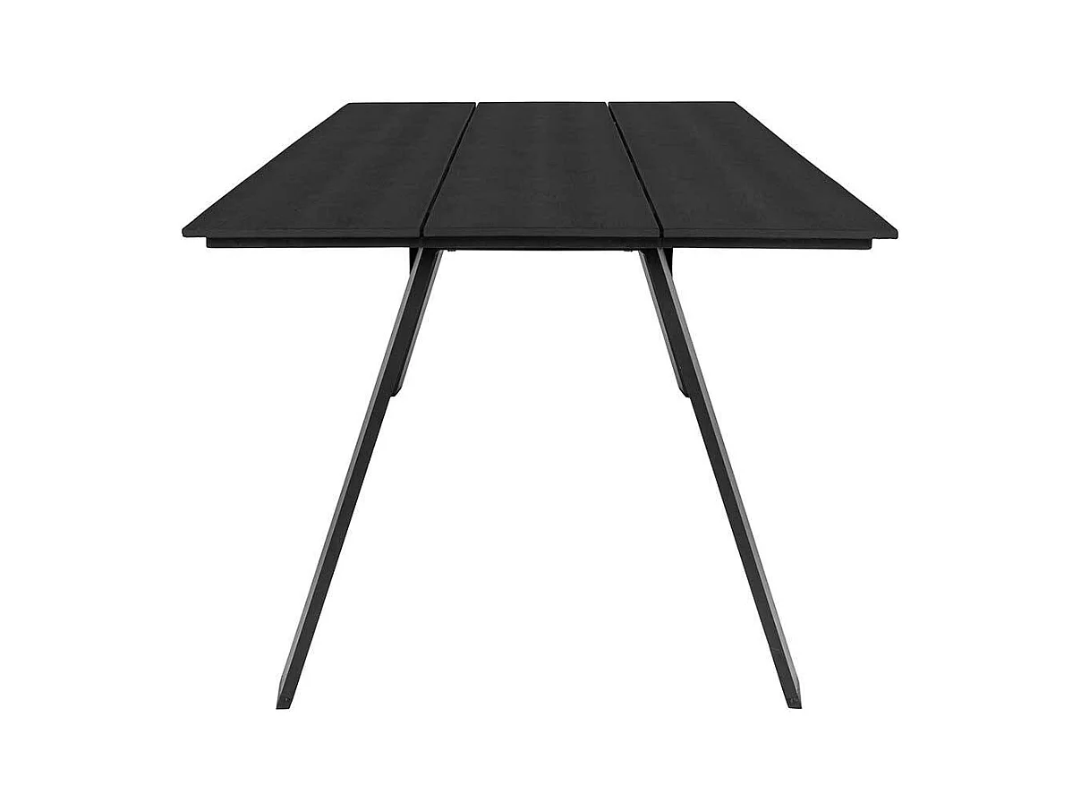 Wetterfester Gartentisch aus Kunststoff Vierfußgestell aus Metall