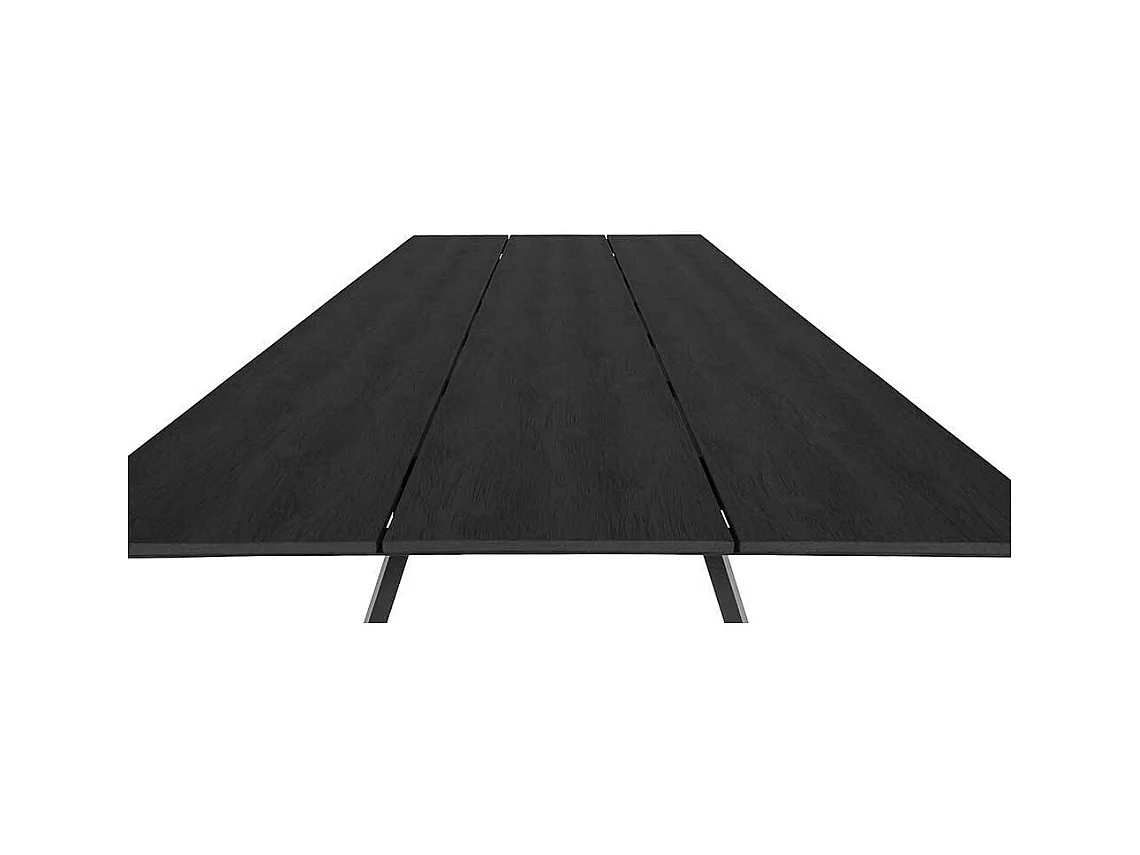 Wetterfester Gartentisch aus Kunststoff Vierfußgestell aus Metall