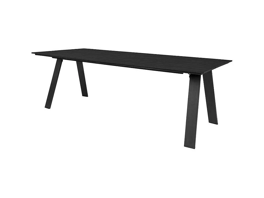 Wetterfester Gartentisch aus Kunststoff Vierfußgestell aus Metall