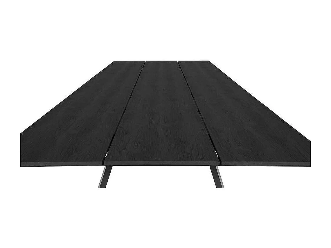 Wetterfester Gartentisch aus Kunststoff Vierfußgestell aus Metall