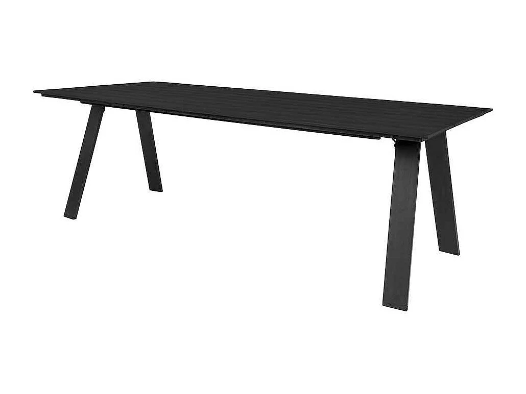 Wetterfester Gartentisch aus Kunststoff Vierfußgestell aus Metall