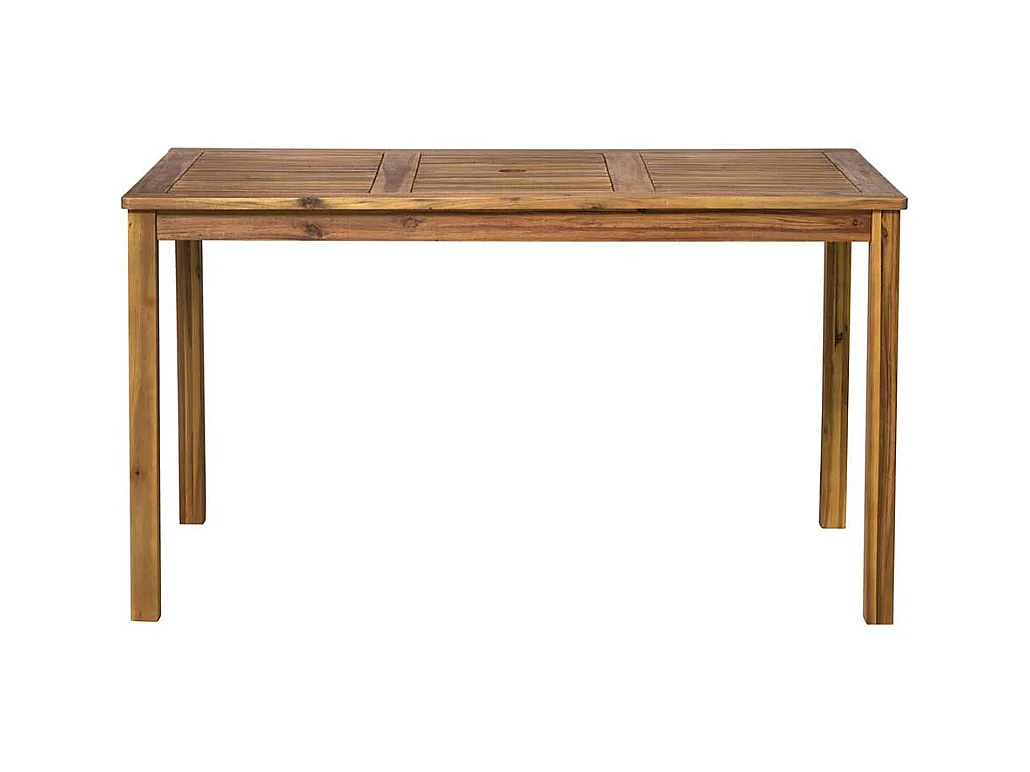 Wetterfester Esstisch aus Akazie Massivholz 135 cm breit