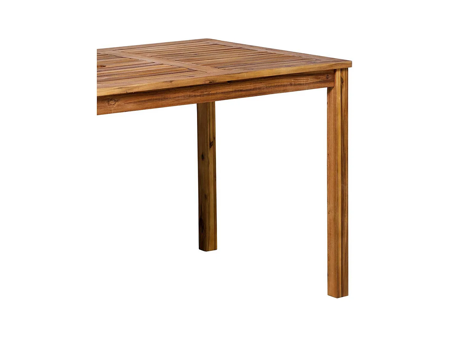 Wetterfester Esstisch aus Akazie Massivholz 135 cm breit