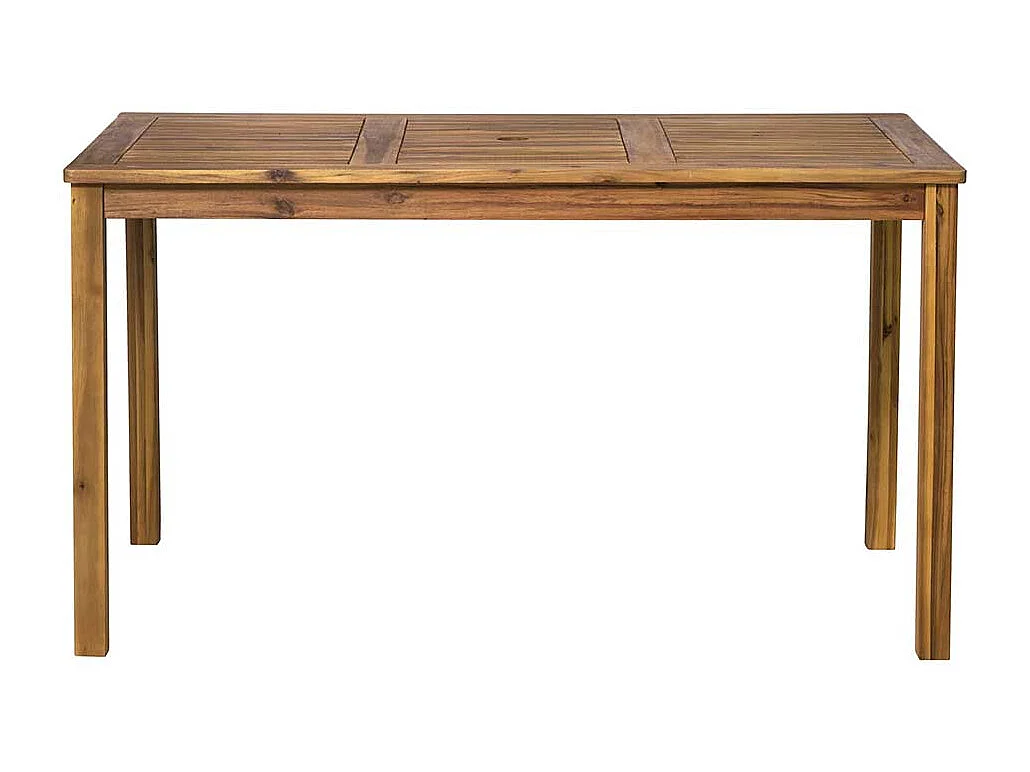 Wetterfester Esstisch aus Akazie Massivholz 135 cm breit