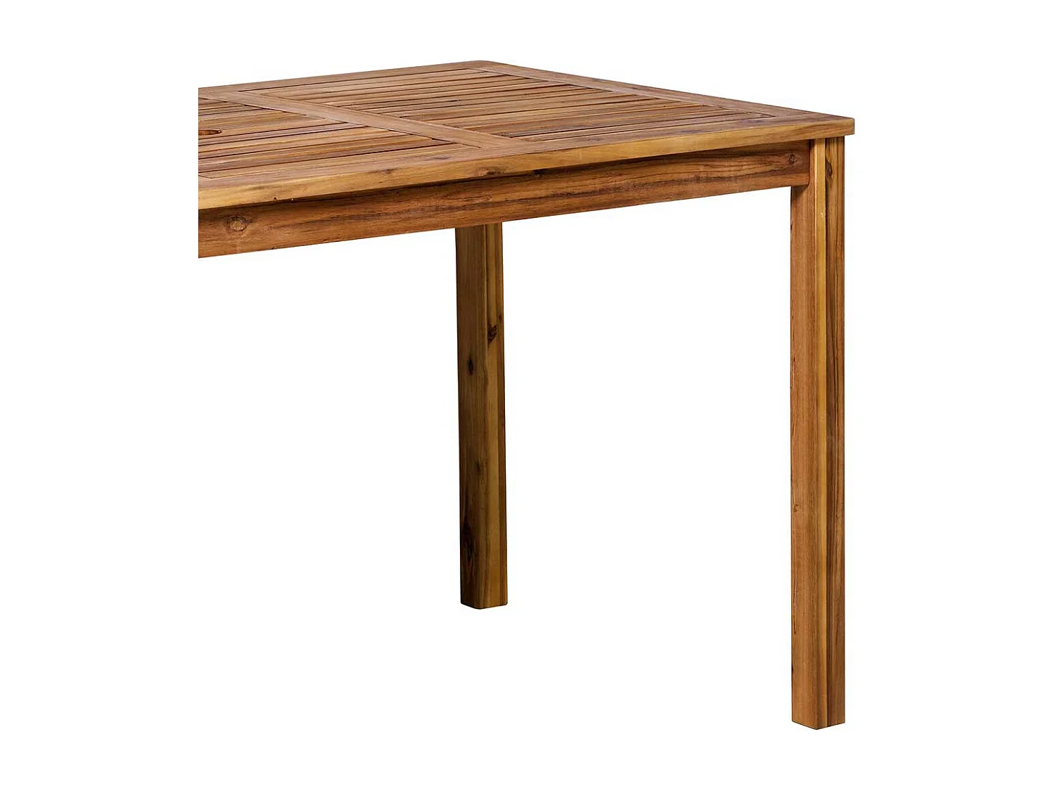 Wetterfester Esstisch aus Akazie Massivholz 135 cm breit