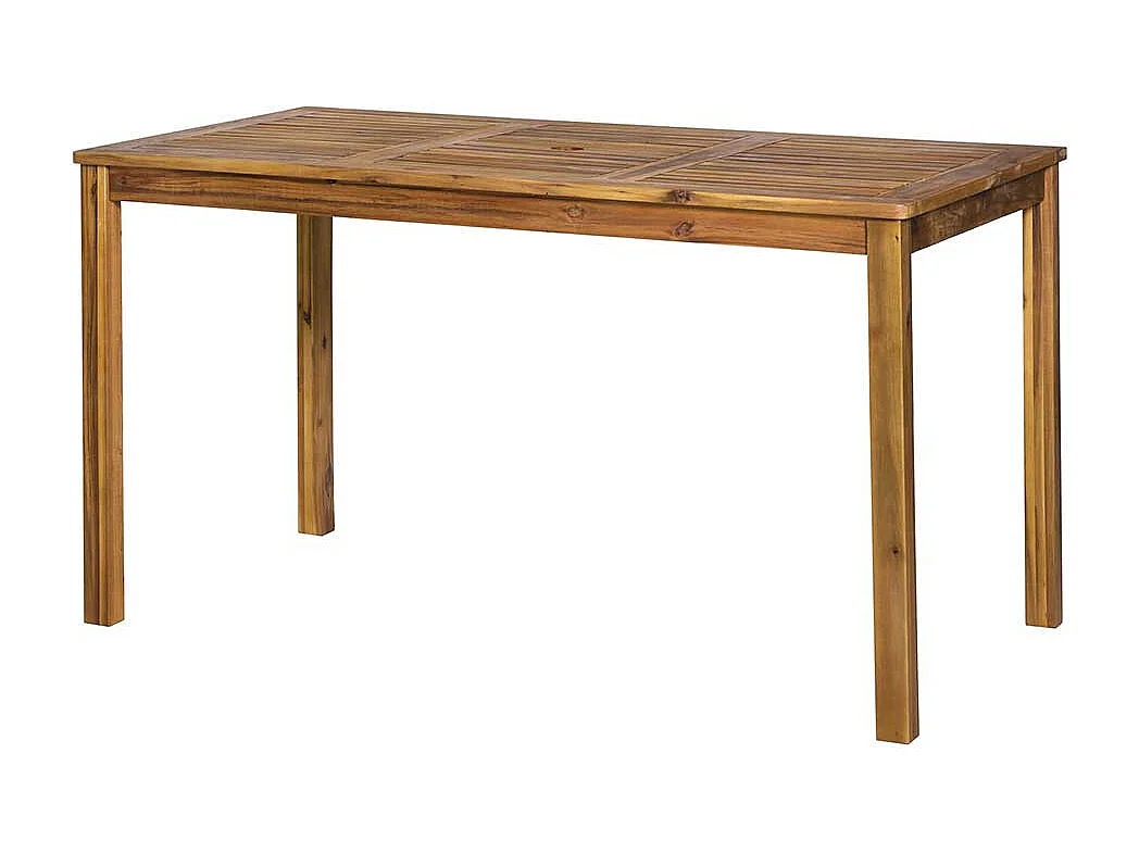 Wetterfester Esstisch aus Akazie Massivholz 135 cm breit