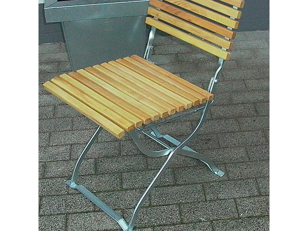 Klappstuhl für Garten massiv (2er Set)