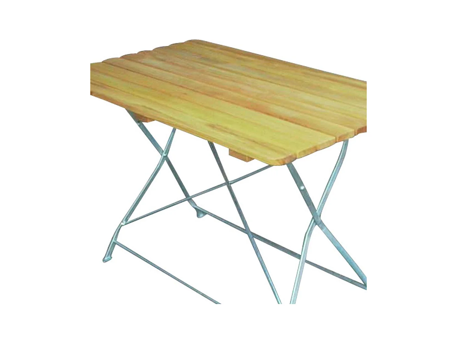 Klappbarer Gartentisch massiv Stahl