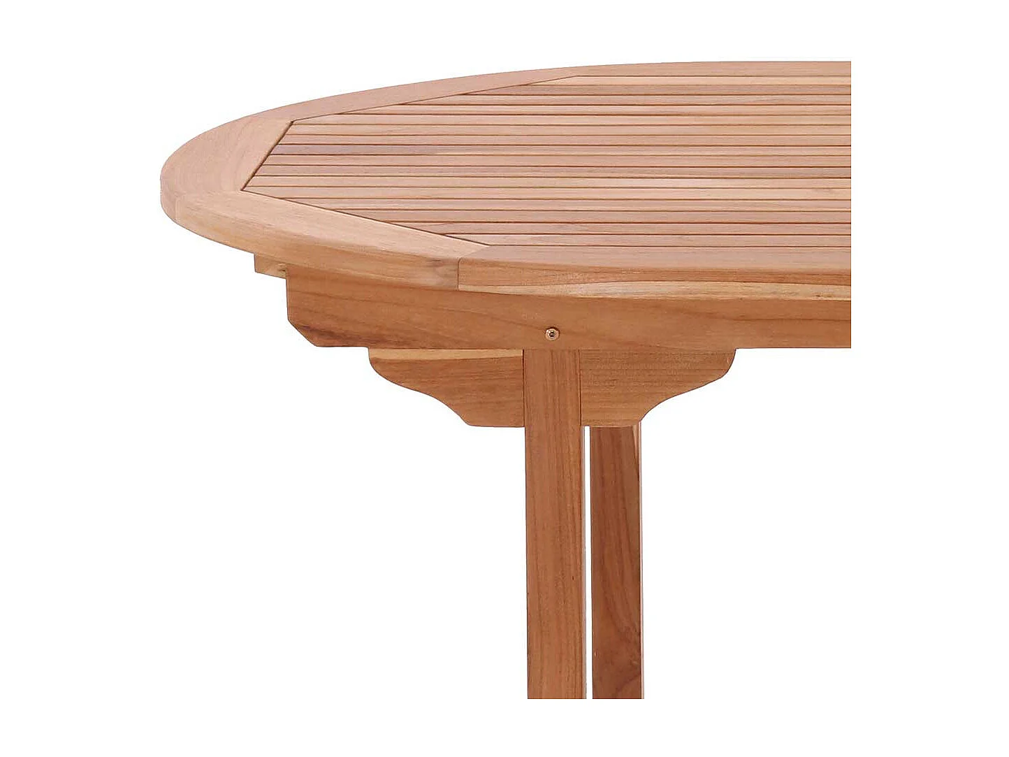 Ovaler Terrassen Esstisch aus Teak Massivholz ausziehbar