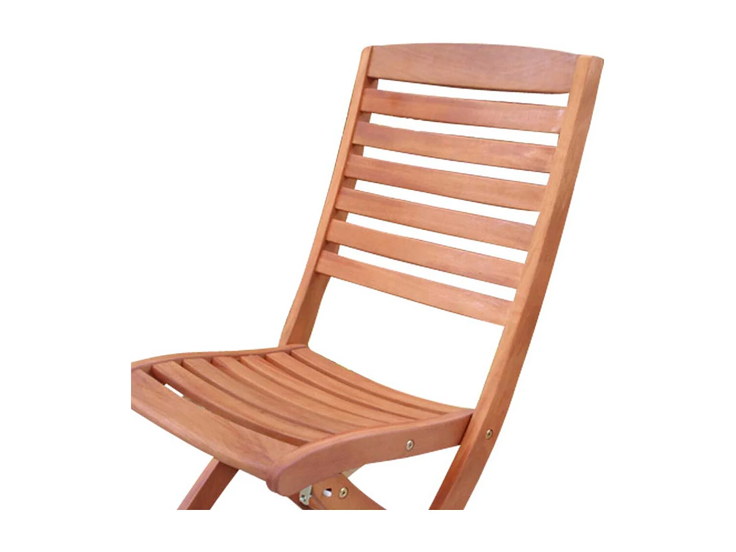 Balkon Klappstuhl aus Eukalyptusholz massiv geölt (2er Set)