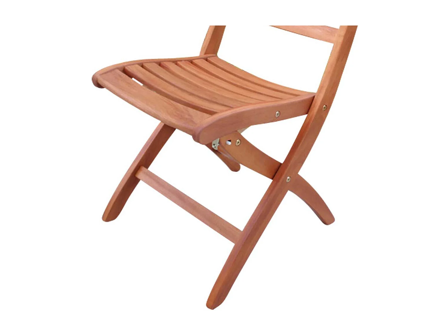 Balkon Klappstuhl aus Eukalyptusholz massiv geölt (2er Set)