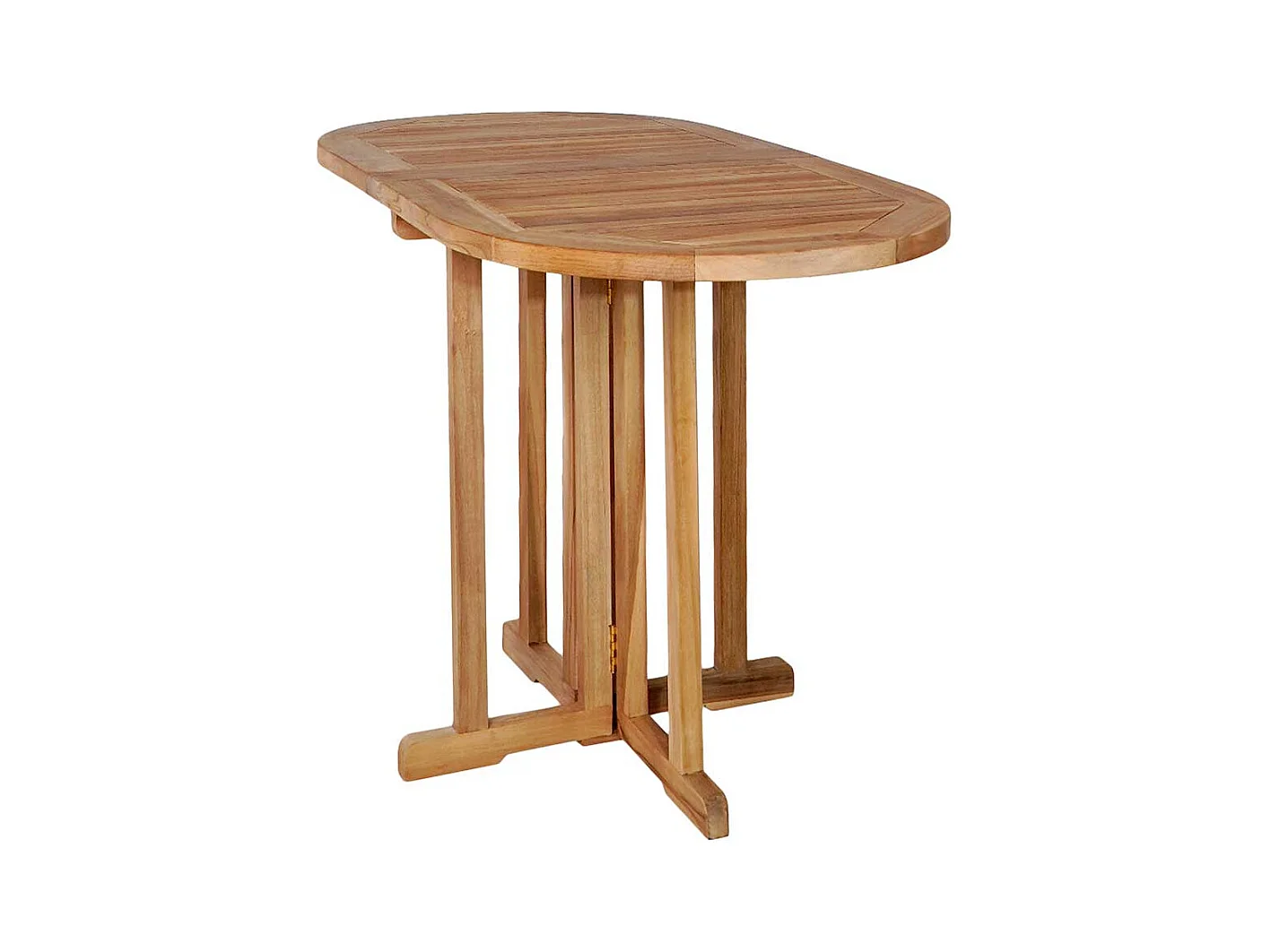 Gartentisch klappbar aus Teak Massivholz 75 cm hoch