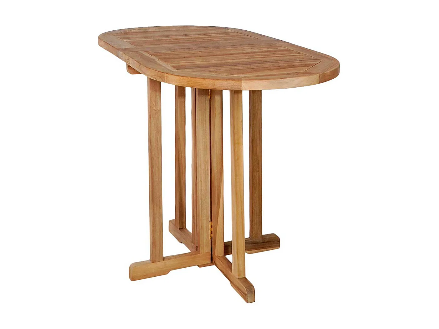 Gartentisch klappbar aus Teak Massivholz 75 cm hoch