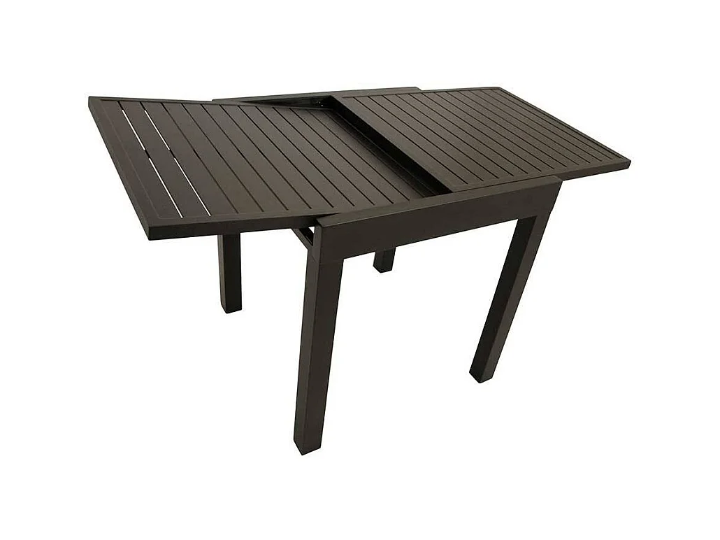 Aussentisch Aluminium klein pulverbeschichtet Dunkelgrau