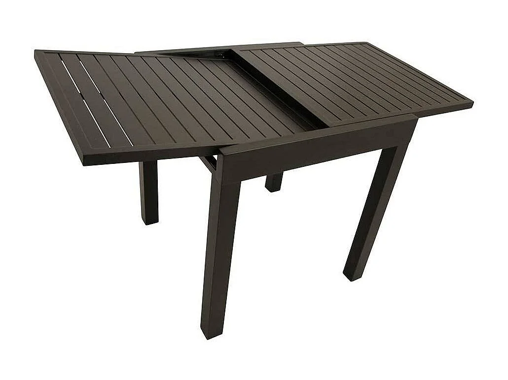 Aussentisch Aluminium klein pulverbeschichtet Dunkelgrau