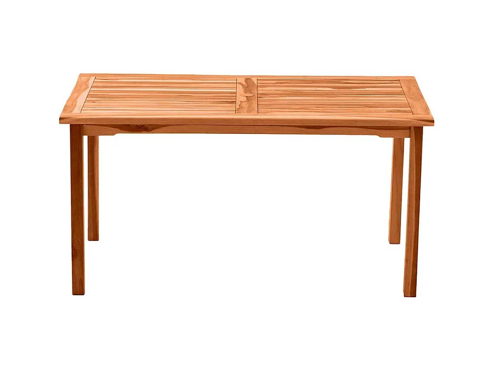 Holzgartentisch 150 cm breit Teak massiv