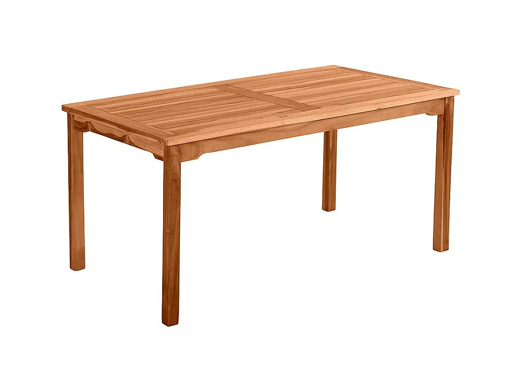 Holzgartentisch 150 cm breit Teak massiv