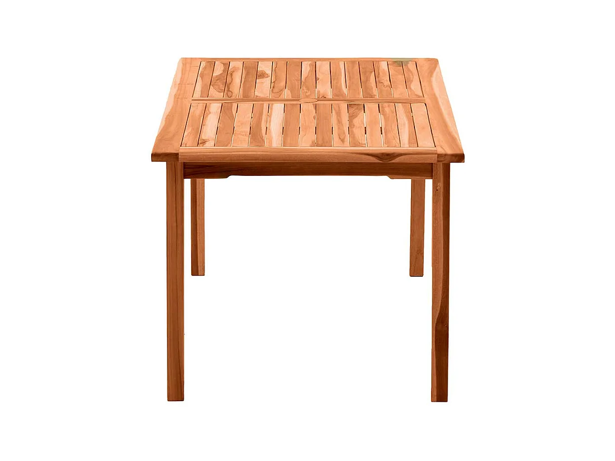 Holzgartentisch 150 cm breit Teak massiv