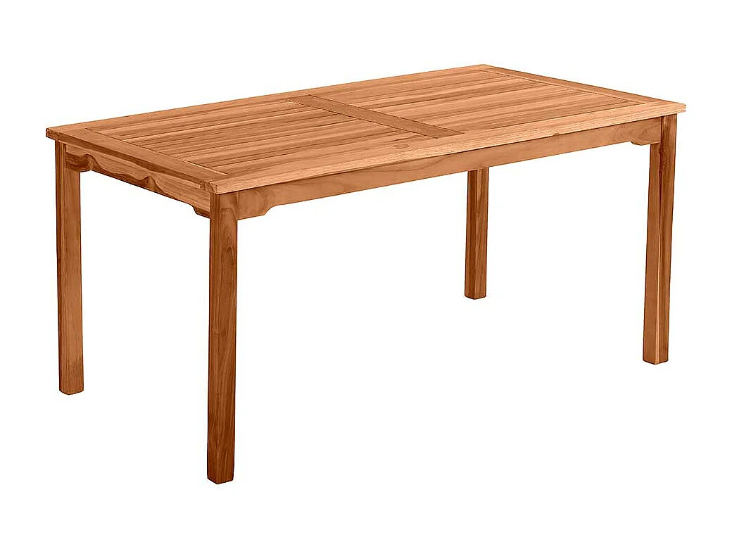 Holzgartentisch 150 cm breit Teak massiv