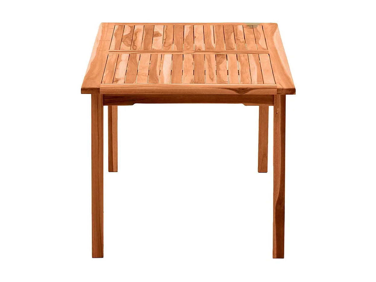 Holzgartentisch 150 cm breit Teak massiv