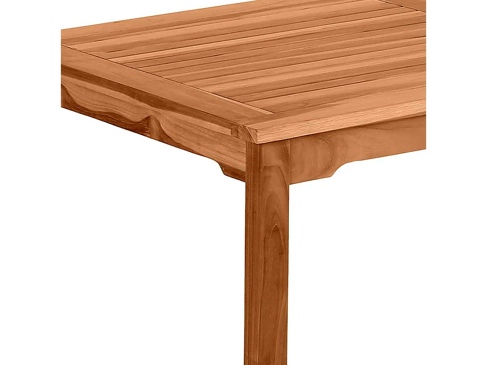 Holzgartentisch 150 cm breit Teak massiv