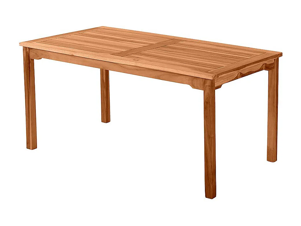 Holzgartentisch 150 cm breit Teak massiv