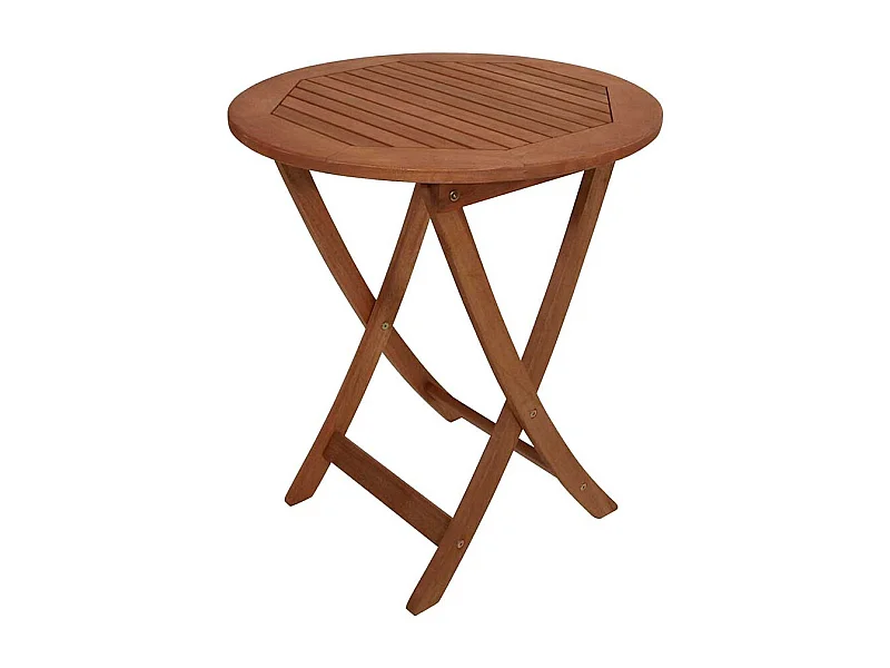 Runder Balkontisch aus Eukalyptusholz klappbar