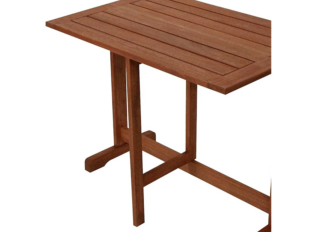 Klapptisch aus Eukalyptusholz 90 cm breit