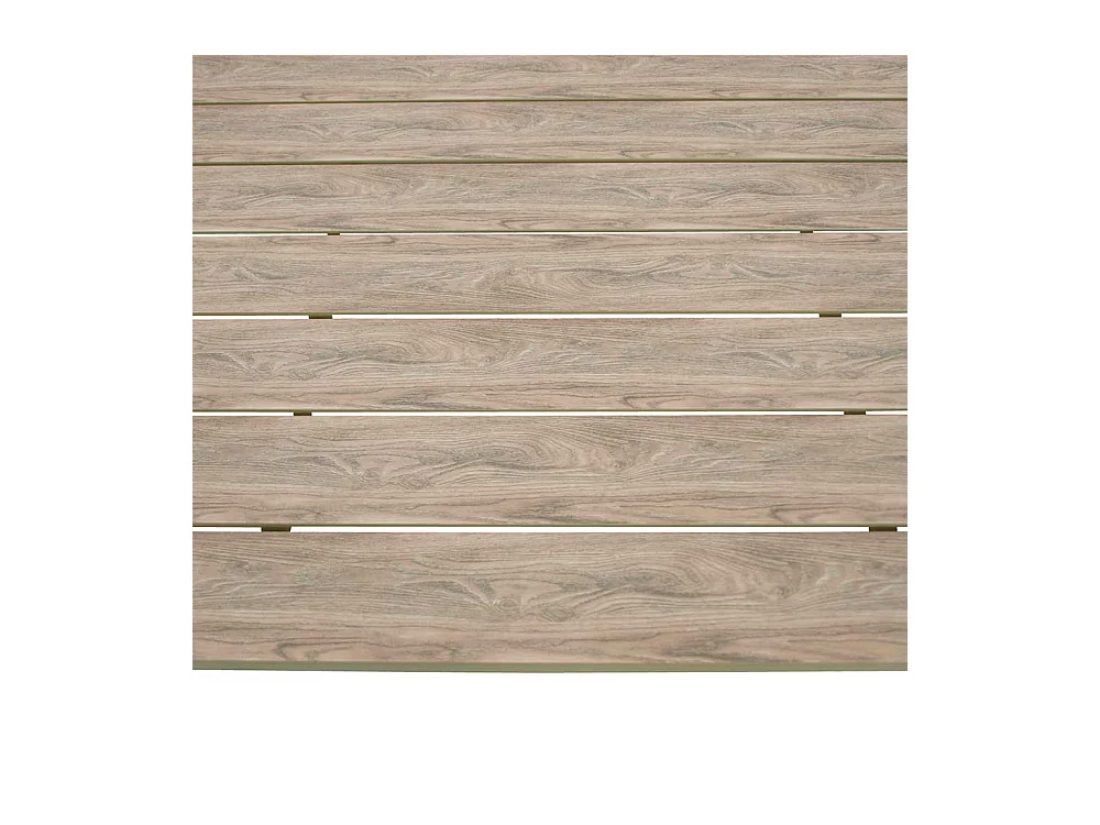 Terrassentisch modern 125x75x70 cm Gestell aus Aluminium