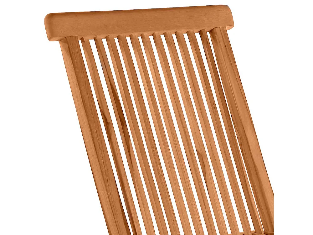 Balkonstühle aus Teak Massivholz klappbar (2er Set)