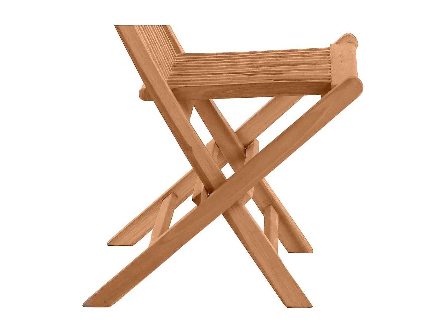 Balkonstühle aus Teak Massivholz klappbar (2er Set)