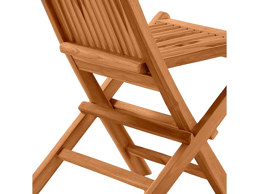Balkonstühle aus Teak Massivholz klappbar (2er Set)
