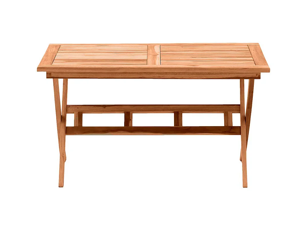 Terrassentisch aus Teak Massivholz klappbar