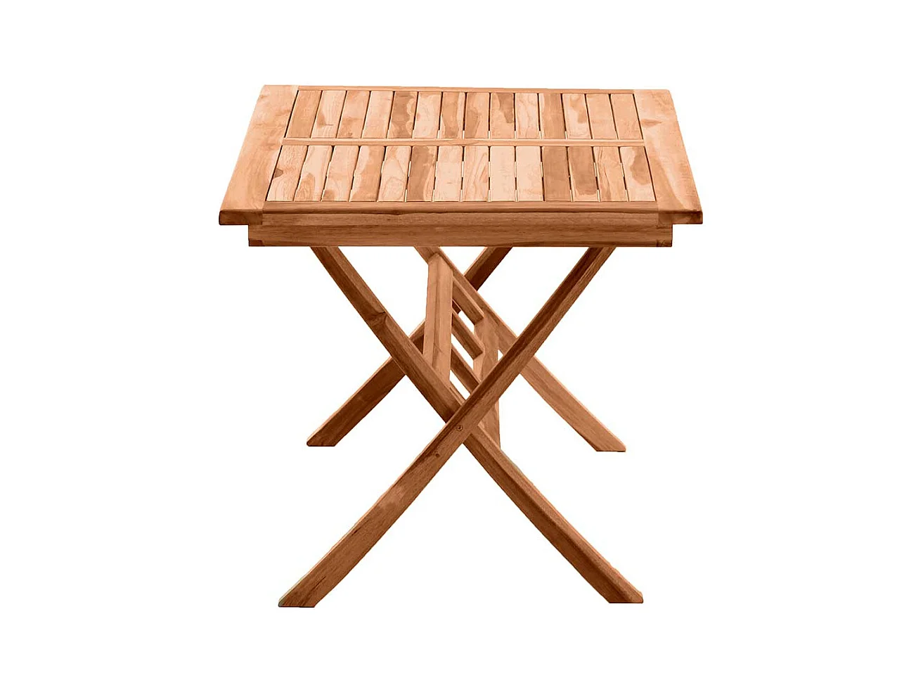 Terrassentisch aus Teak Massivholz klappbar