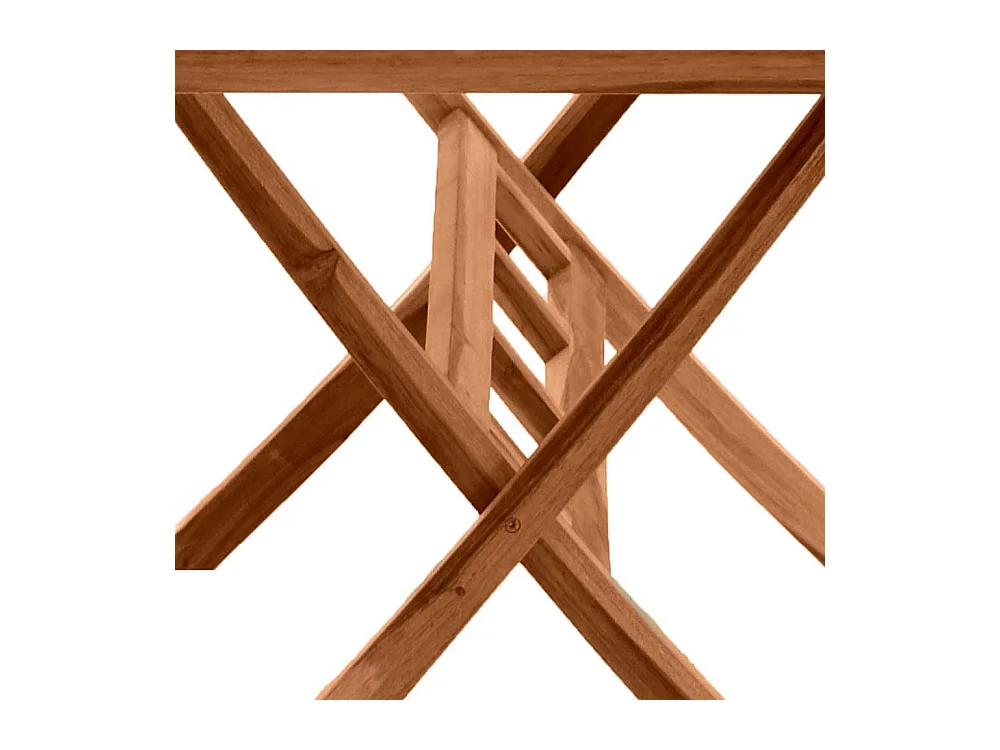 Terrassentisch aus Teak Massivholz klappbar