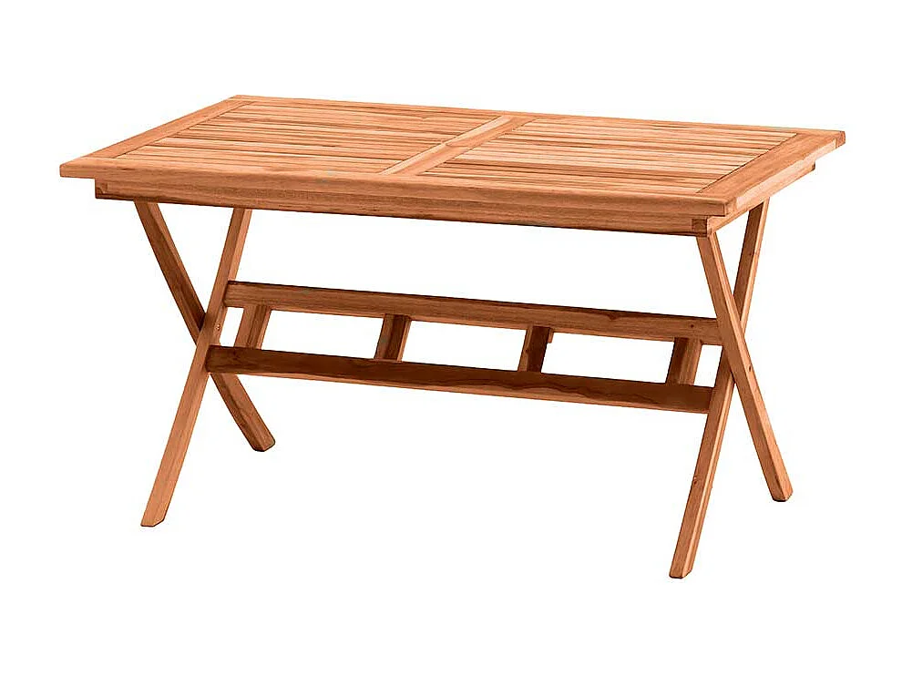 Terrassentisch aus Teak Massivholz klappbar