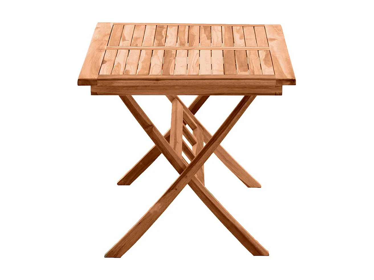 Terrassentisch aus Teak Massivholz klappbar