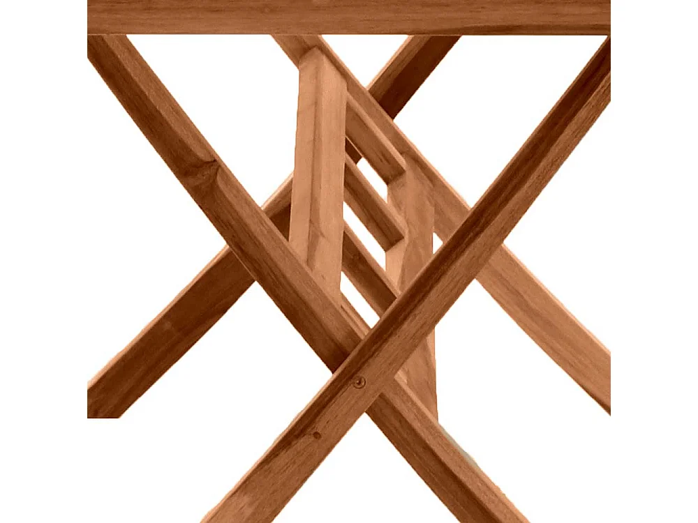 Terrassentisch aus Teak Massivholz klappbar